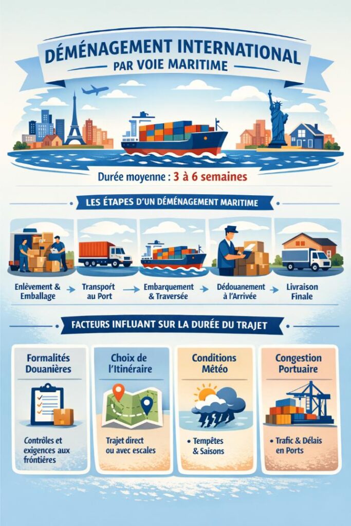 demenagement international voie maritime