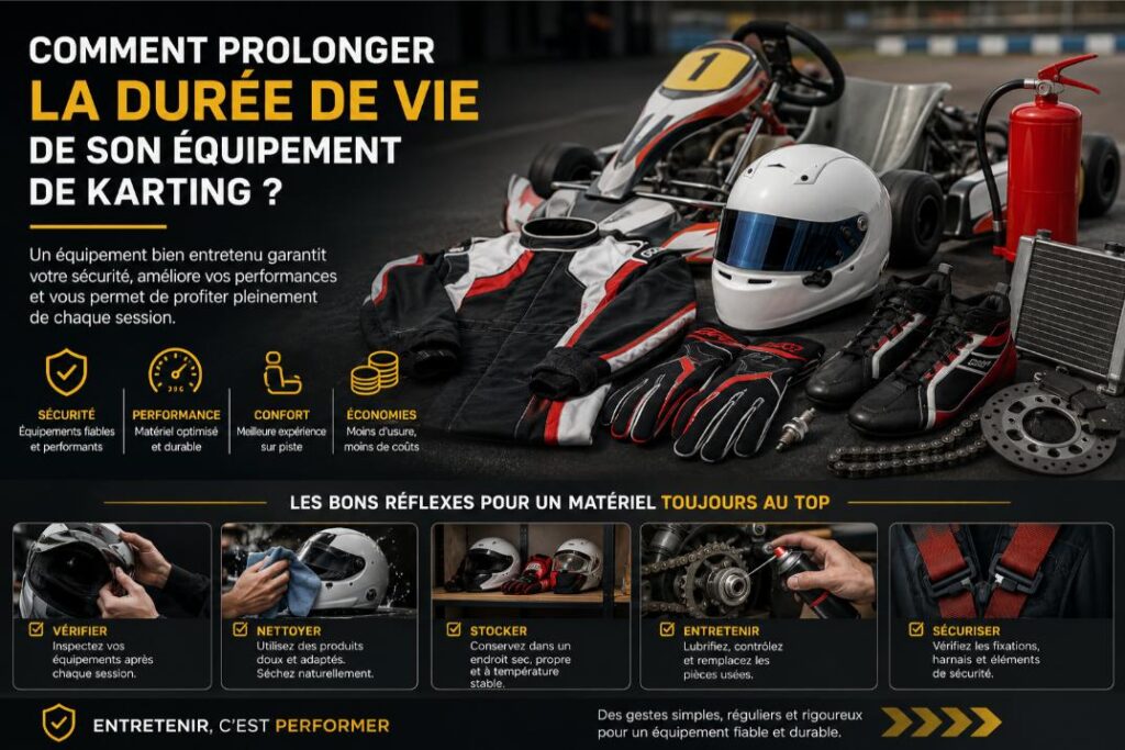 duree vie equipement karting